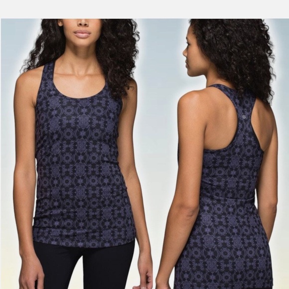 Lululemon Cool Racerback Mini Prisma Nightfall Black Grape - Picture 1 of 8